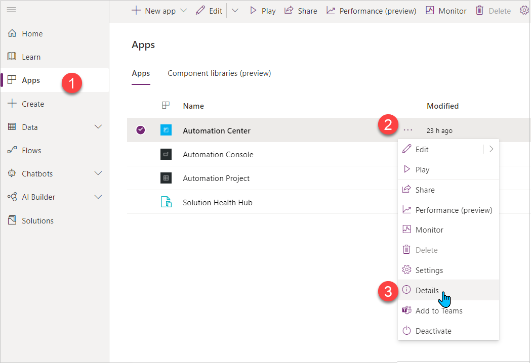 En skärmbild som visar informationslänken. En skärmbild som visar informationslänken.