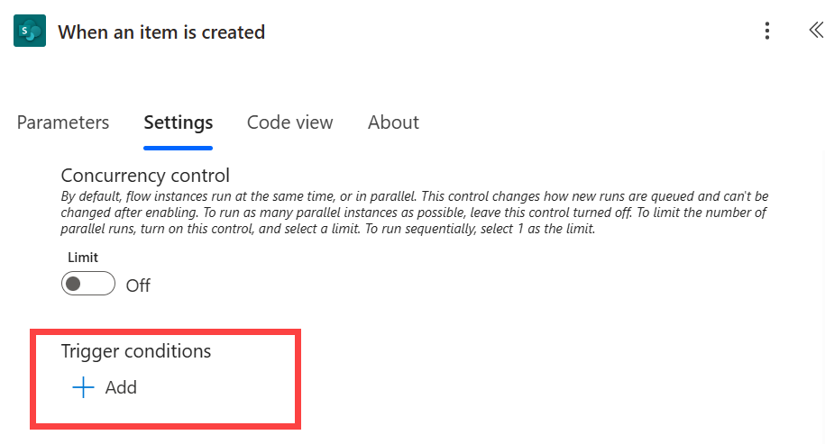 Skärmbild som visar utlösningsplatsen i Copilot.