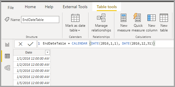 Screenshot that shows the second table.