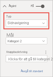 Screenshot showing Page navigation action.