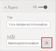 Screenshot of the Action pane, highlighting the Conditional formatting button.