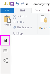 Screenshot showing the Report view icon.