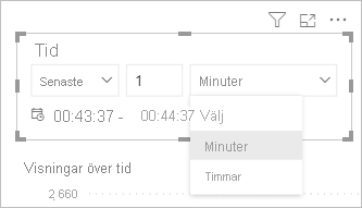 Screenshot showing time window options for a filter card.