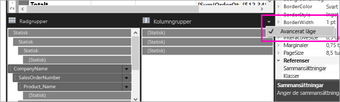 Screenshot showing Turn on Advanced Mode.