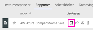 Screenshot showing Manage your report.