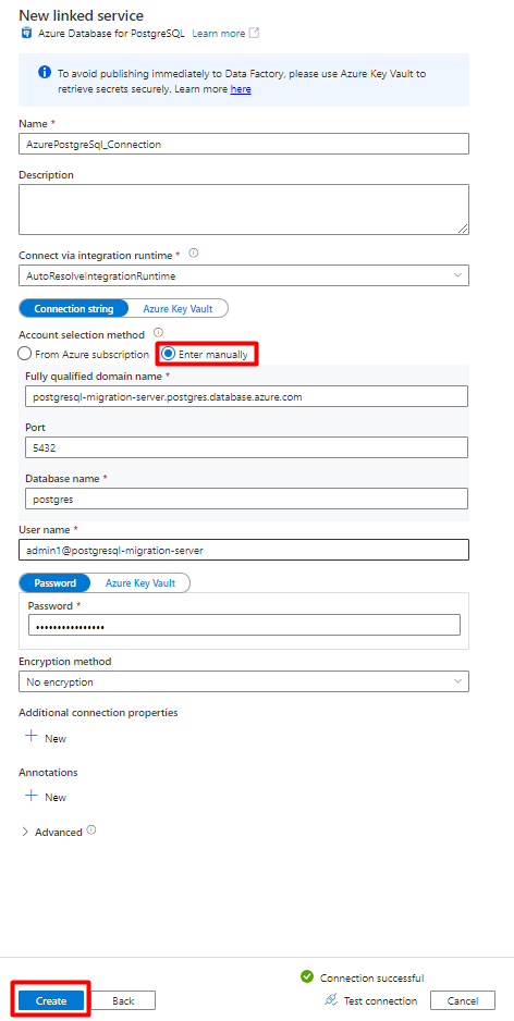 Välj ikonen Hantera i Azure Data Factory