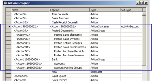 NAV_ADG_Classic_ActionDesigner_Activity Action Designer that shows Activity Button setup