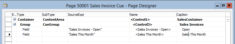 NAV_PageDesigner_SalesThisMonthCue_Clip Page Designer showing cues