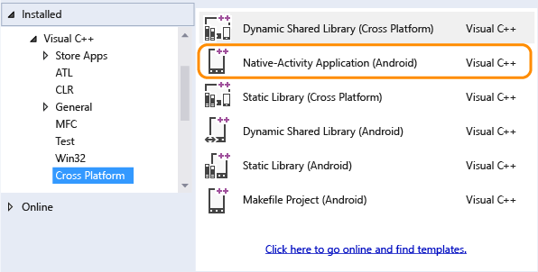 Cross-Plat_CPP_Native Native activity project template