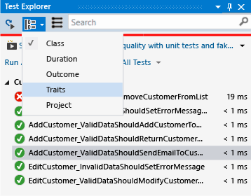 UTE_GroupByCategory Group tests by category in Test Explorer