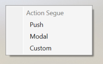 Select Push from the popup