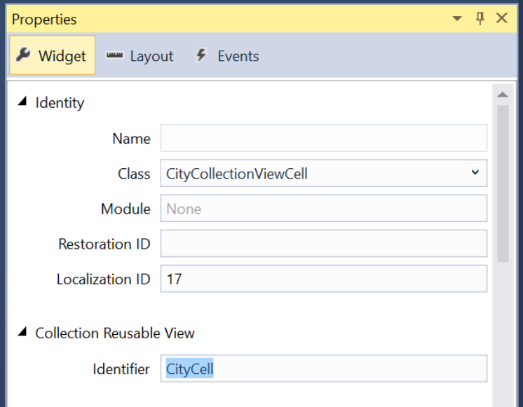 Set the Identity to CityCell
