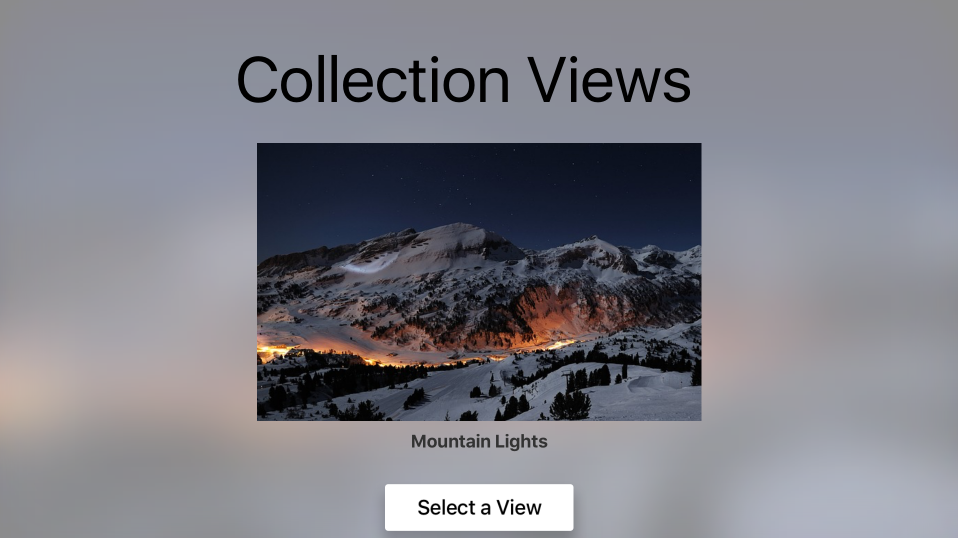 A new image on the home screen