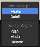 Select Master from the Popup Menu