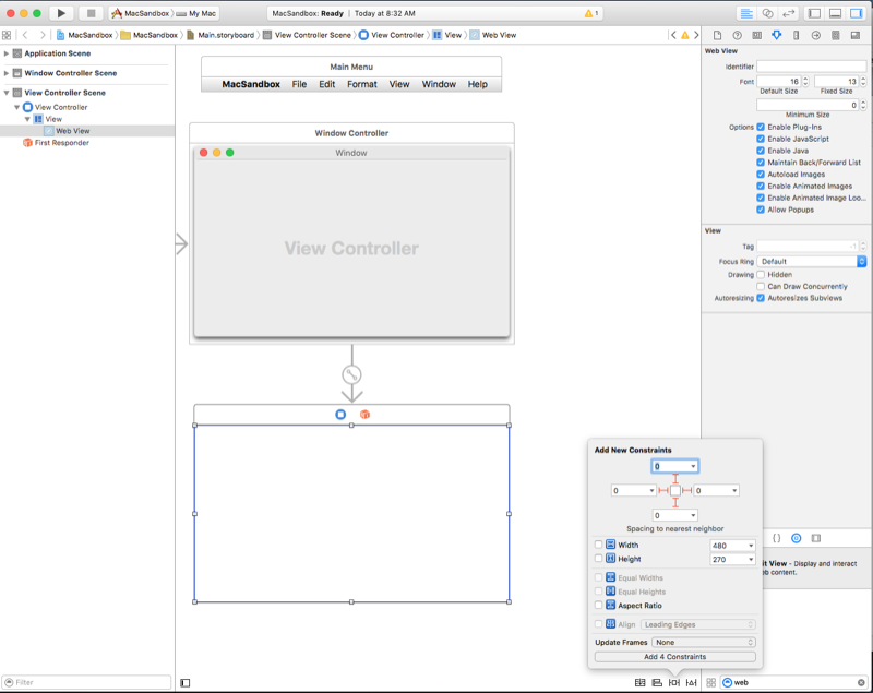 Adding a web view Adding a web view