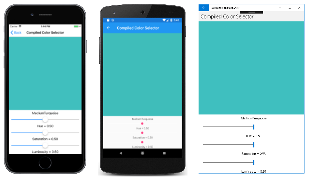 Compiled Color Selector