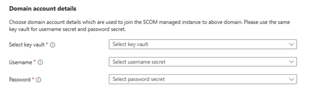 Skärmbild som visar lösenordsmappning för att skapa en hemlighet.