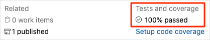 A screenshot of Azure Pipelines, showing the test summary.