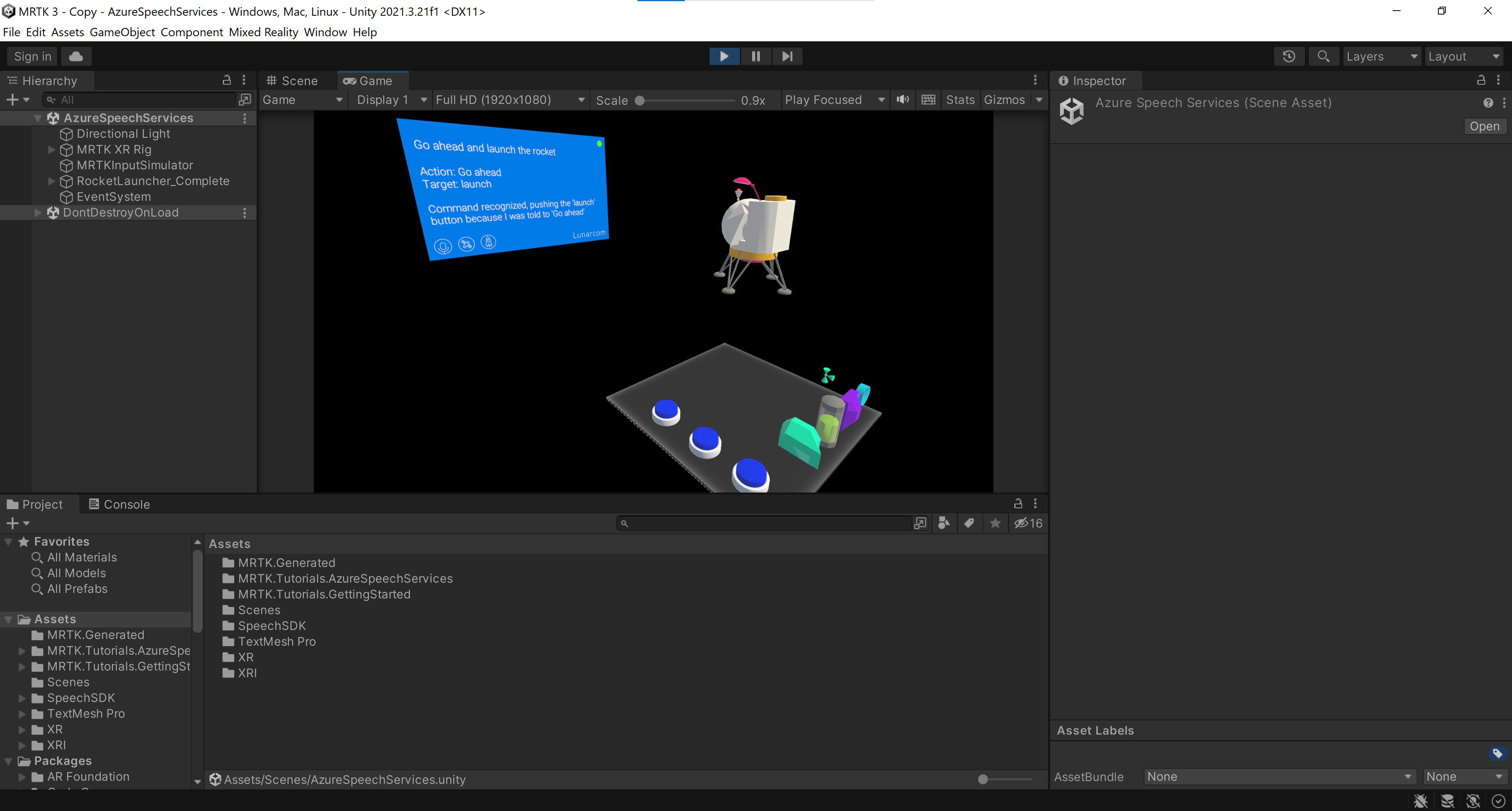 Screenshot of Enter the game mode.