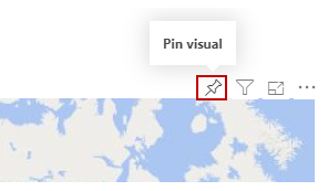 Fäst den visuella knappen överst i varje visuellt objekt.