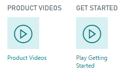 Screenshot example of action tiles to promote an operation.