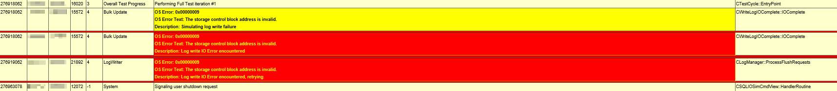 Skärmbild av de förbättrade utdata som innehåller kolumnerna för antal tick och logisk CPU.