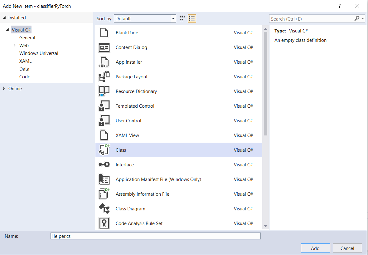 Lägga till en hjälpfil