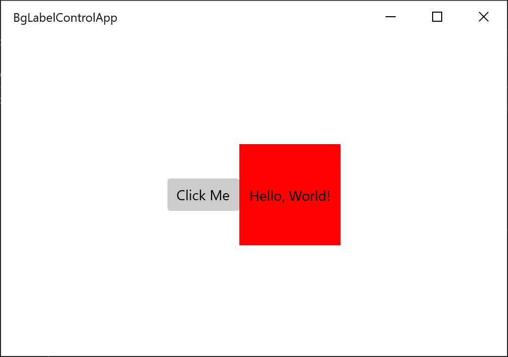 Templated control result