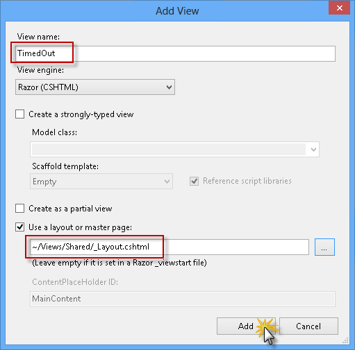Using different views for each mobile device