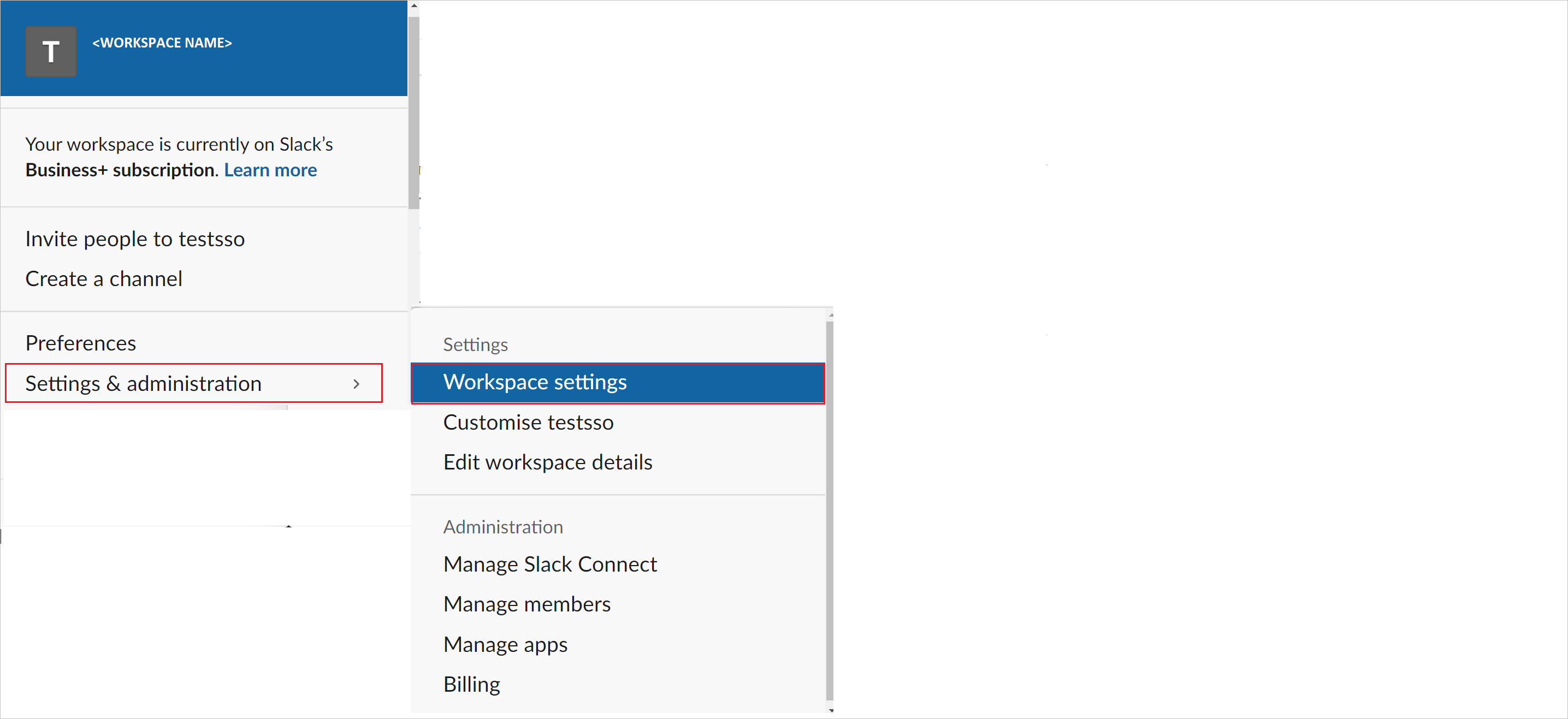 Screenshot of Configure single sign-on for Microsoft Entra ID.