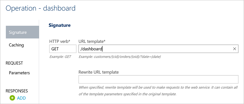 Dashboard operation