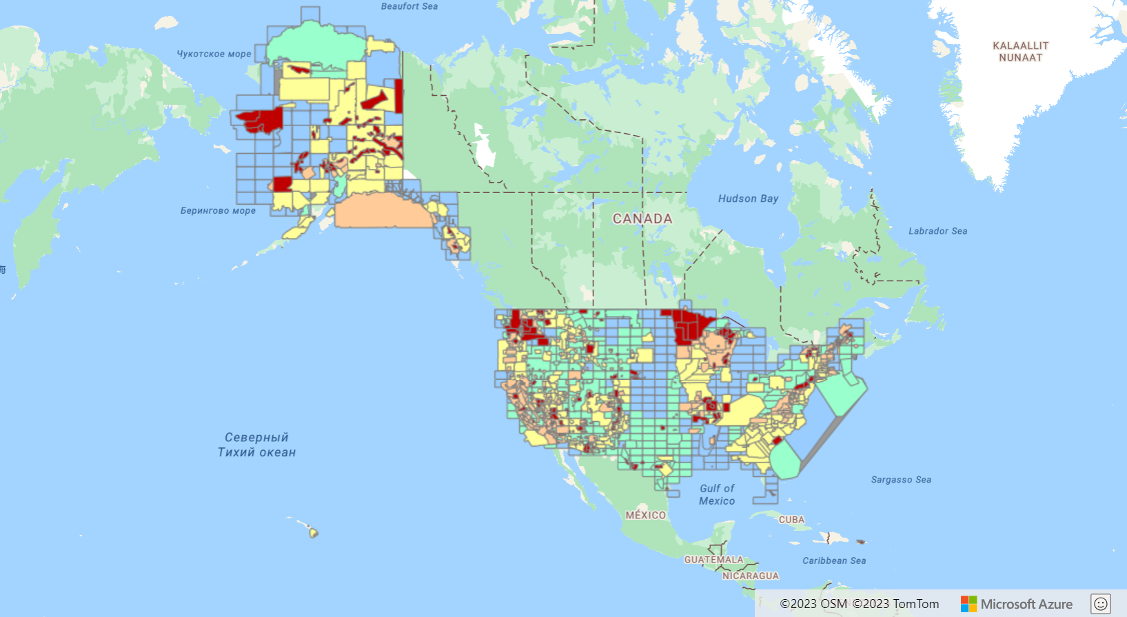 A screenshot that shows the snap grid on map.