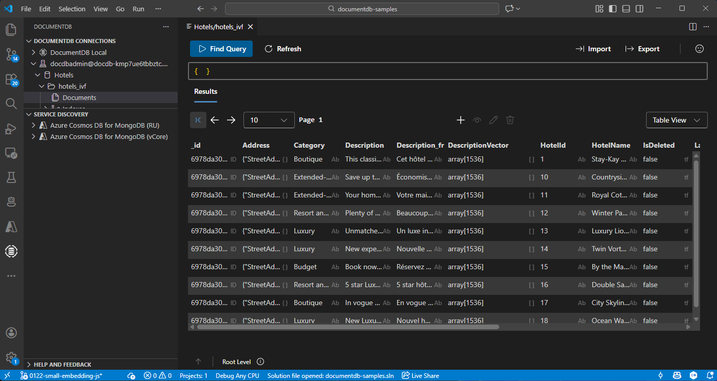 Quickstart - Use Vector Search with Java - Azure DocumentDB | Microsoft ...