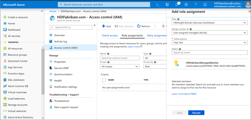 Create a user-assigned managed identity.