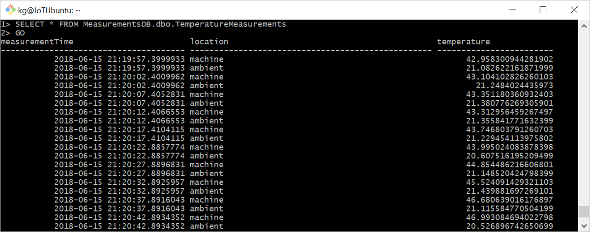 View contents of local database