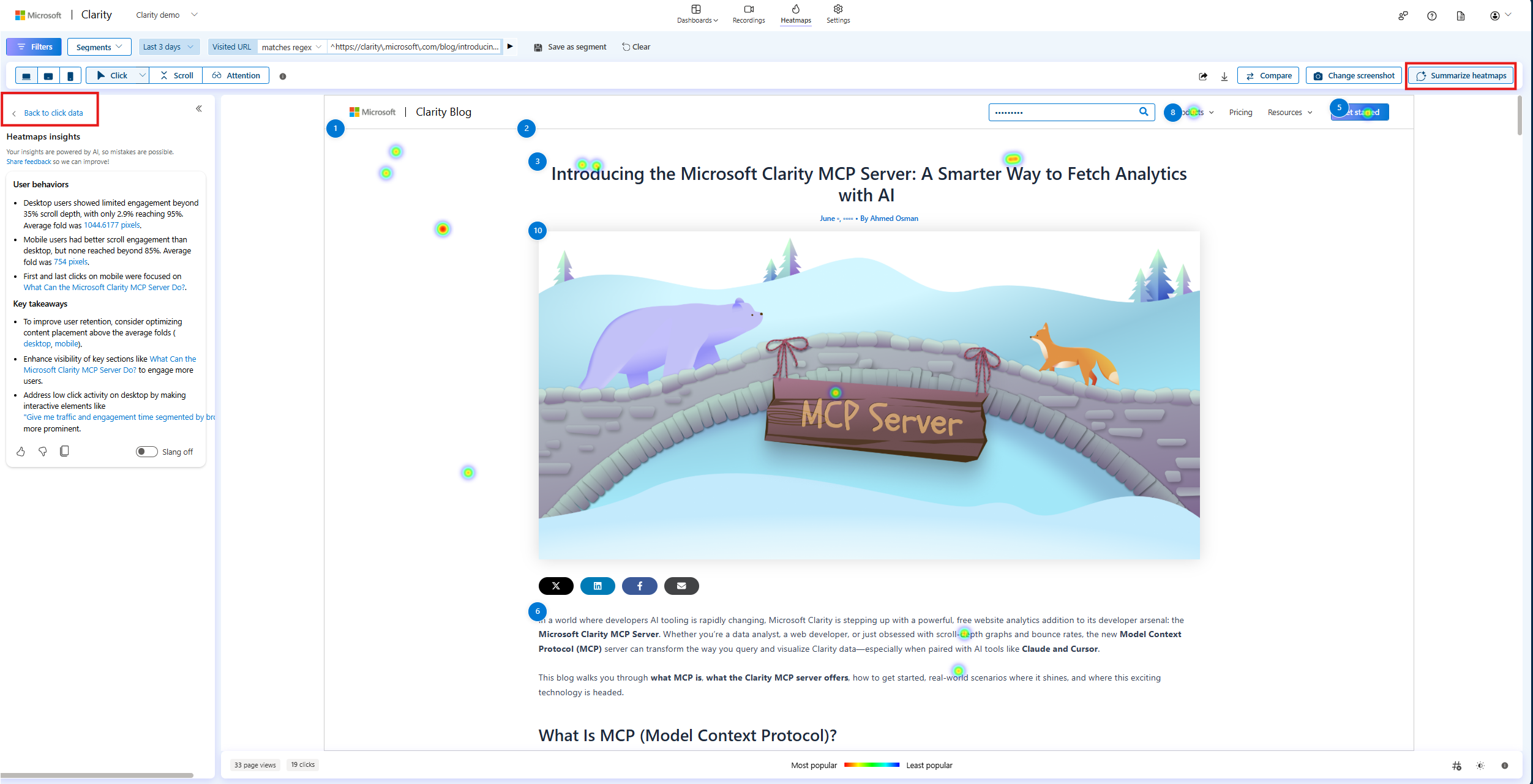 Reselect summarize heatmaps icon.
