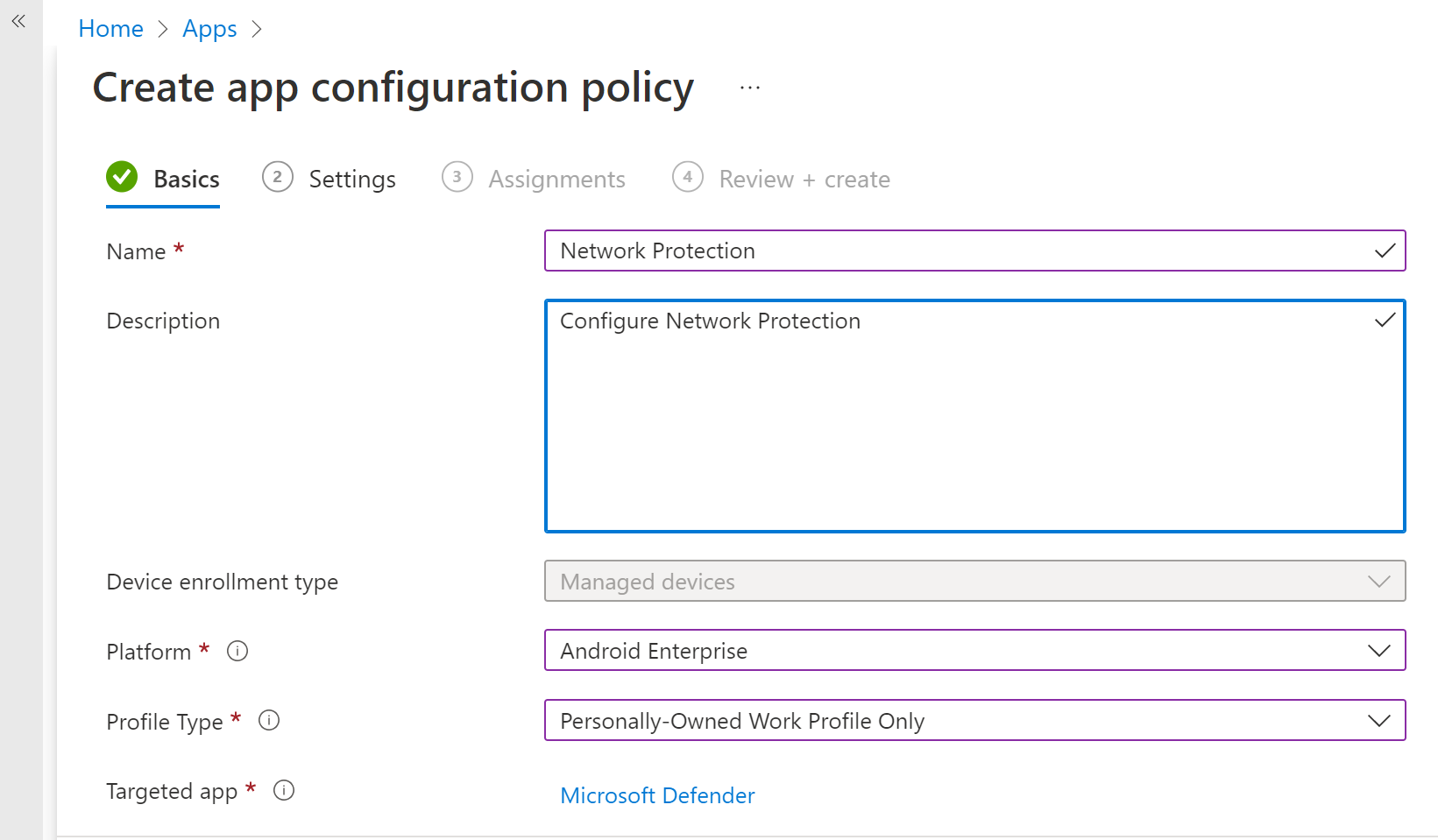 Image of policy details.