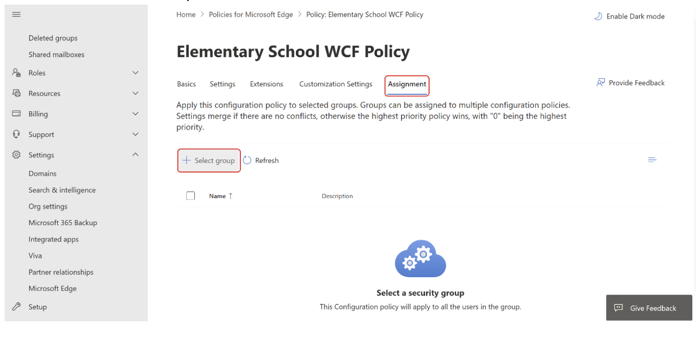 Search for DiagnosticData and configure Optional data as Required.