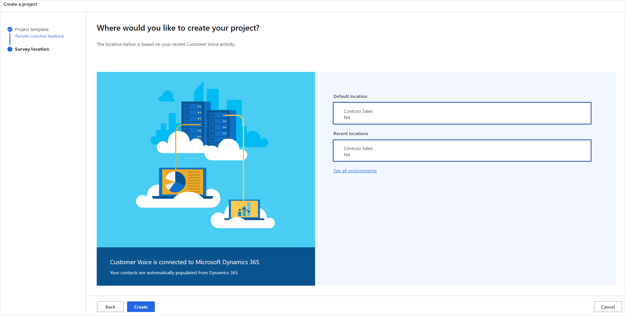 Select a survey location Select a survey location.