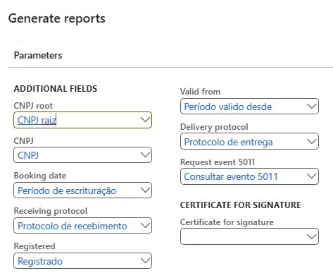 Generate reports.