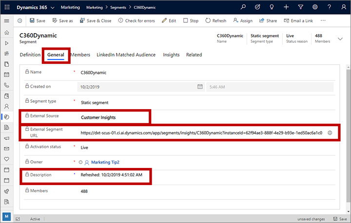 เซ็กเมนต์จาก Customer Insights - Data เซ็กเมนต์จาก Customer Insights - Data