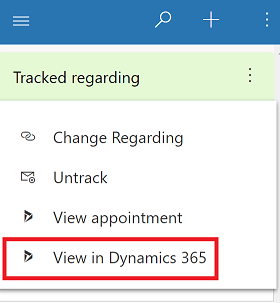 ดูรายการที่ติดตามใน Dynamics 365