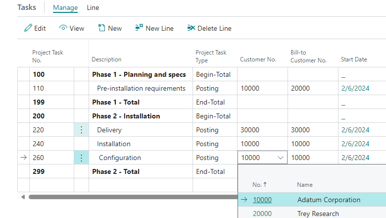 Project Task Project Task