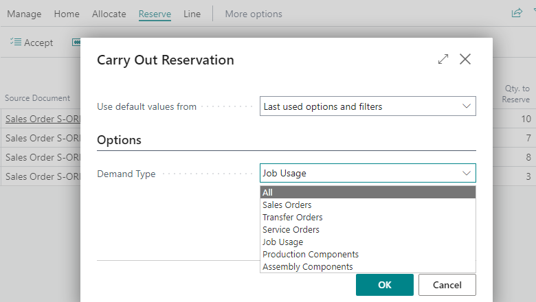 Carry out - reservations Carry out - reservations