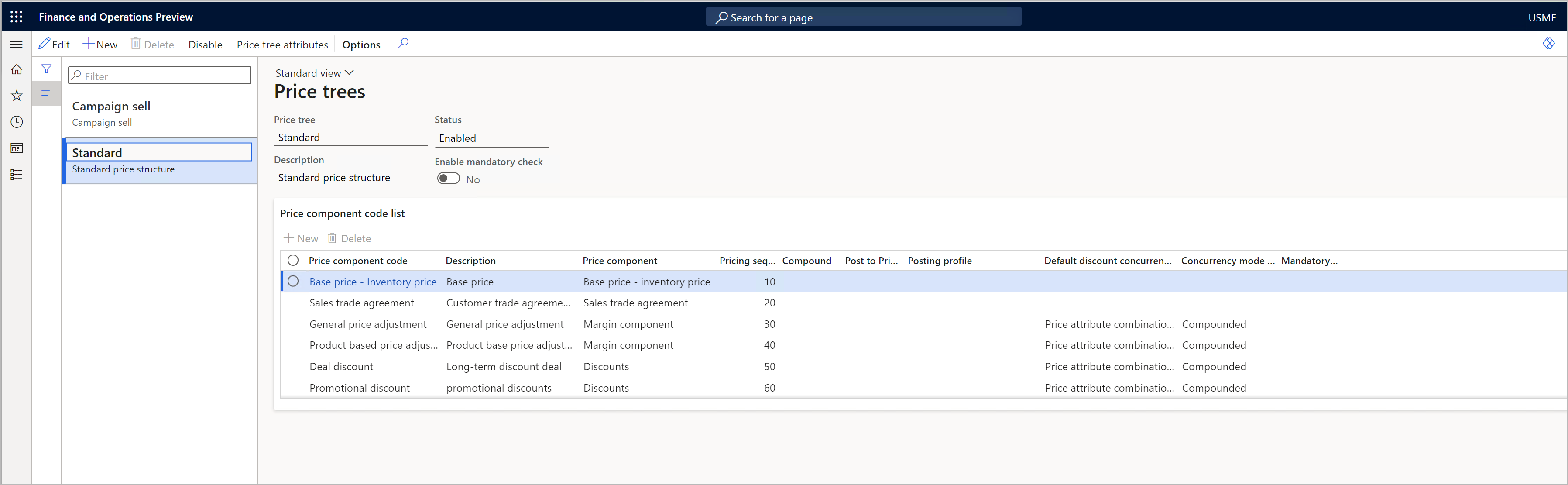 Current price structures on the Price trees page Current price structures on the Price trees page.