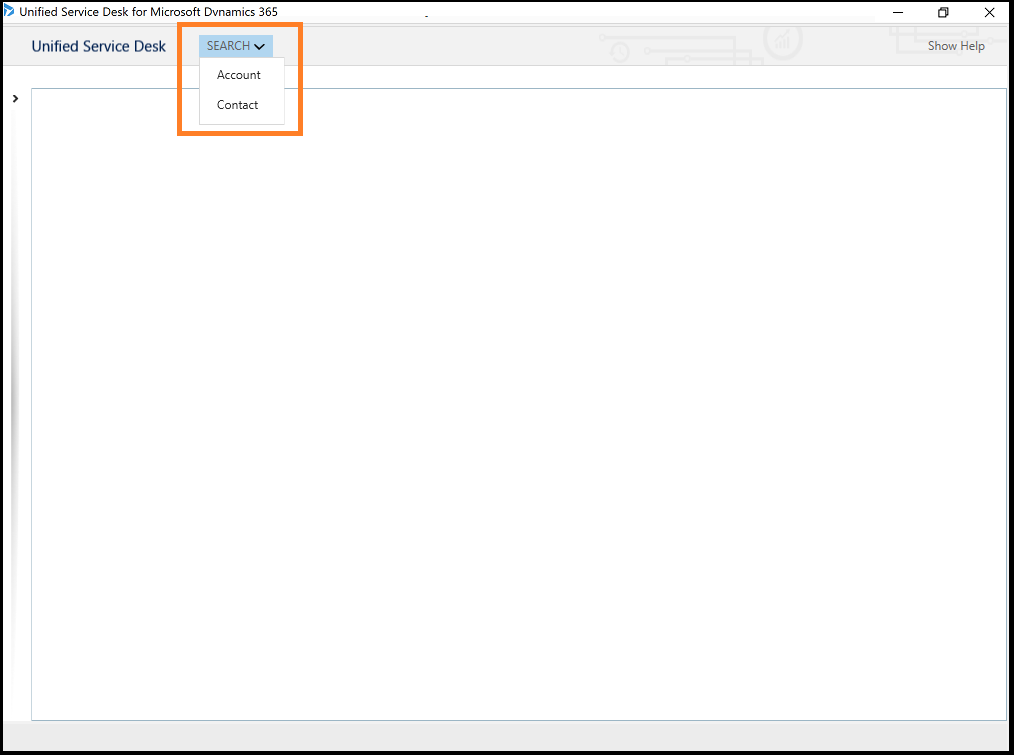 Display account and contact records Display account and contact records.