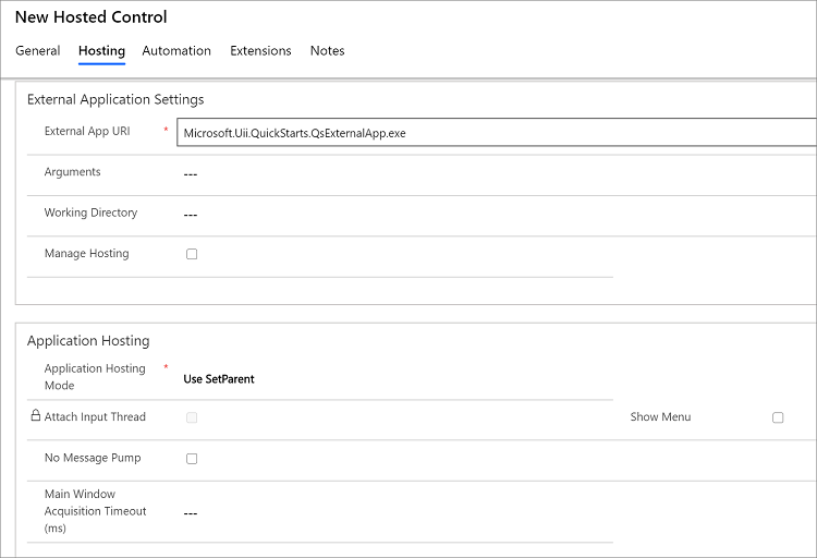 External hosted appllication External hosted appllication.