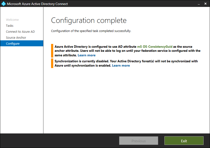 Enable ConsistencyGuid for existing deployment - step 6