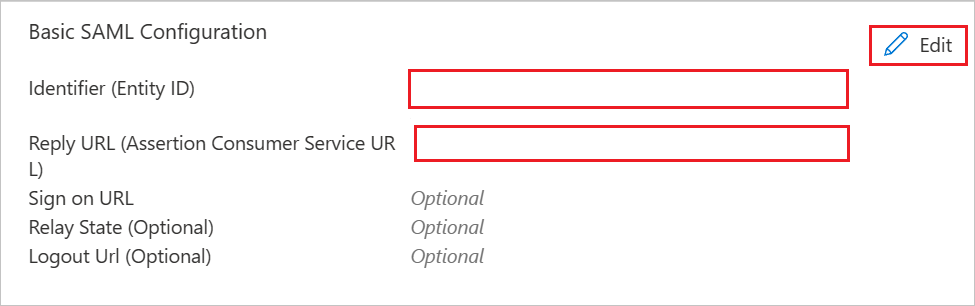 Screenshot shows the Service provider Values.