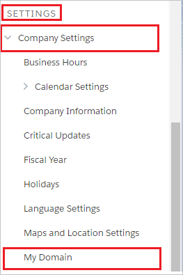 Configure Single Sign-On My Domain